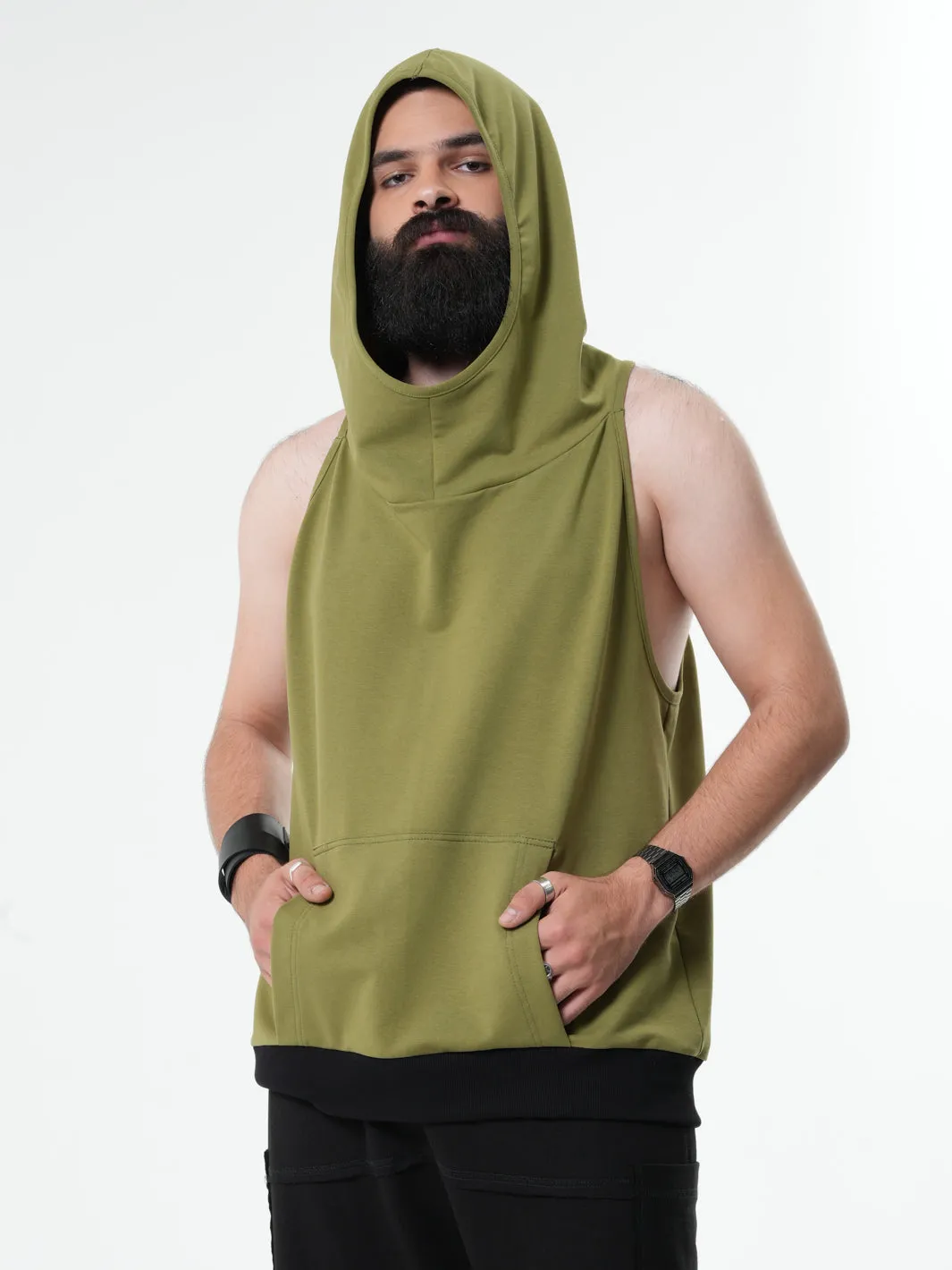 Hooded Mens Vest