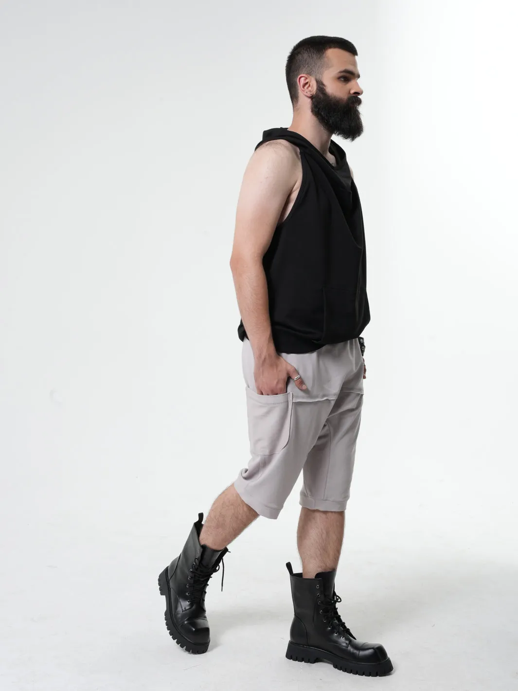 Hooded Mens Vest