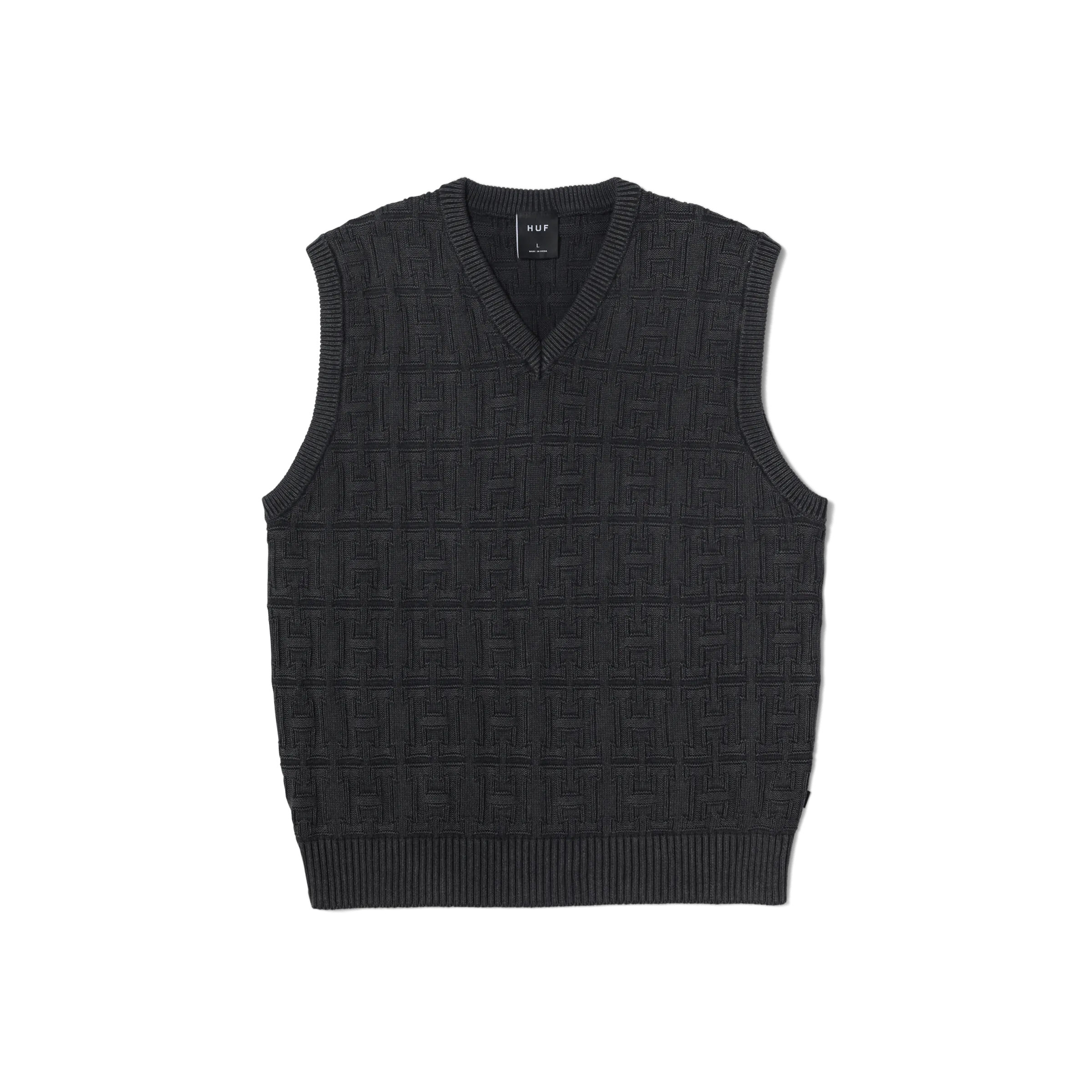 Interlaced Jacquard Overdyed Vest