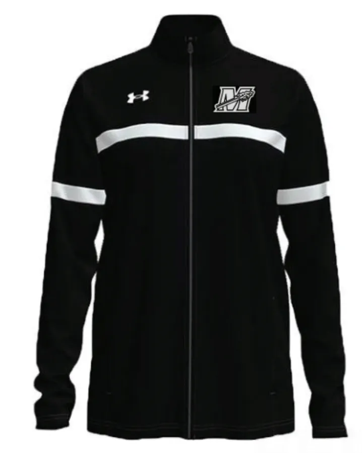 Ladies Under Armour Black Full-Zip Warm Up