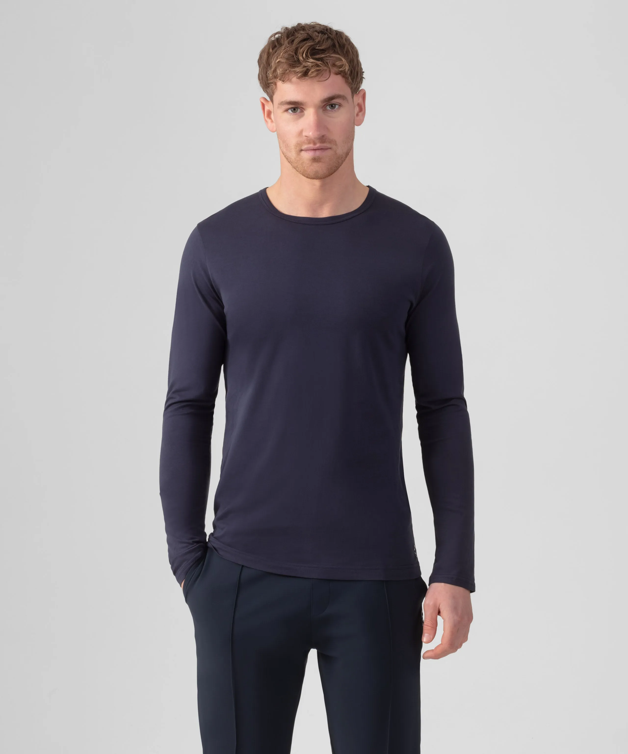 Long Sleeved T-Shirt Eyelet Edition: Navy