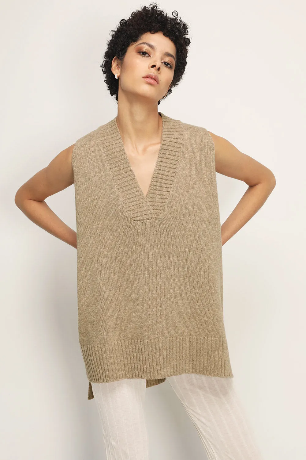 Lyla Oversized Knit Vest