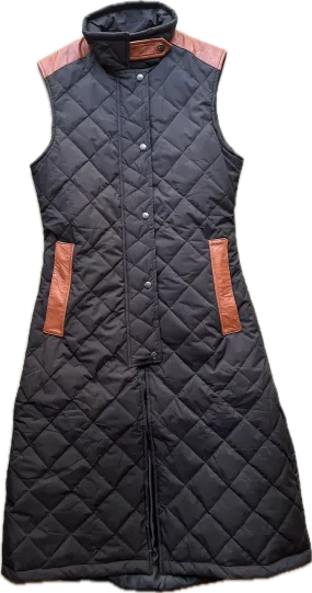 MALIN VEST LONG - black