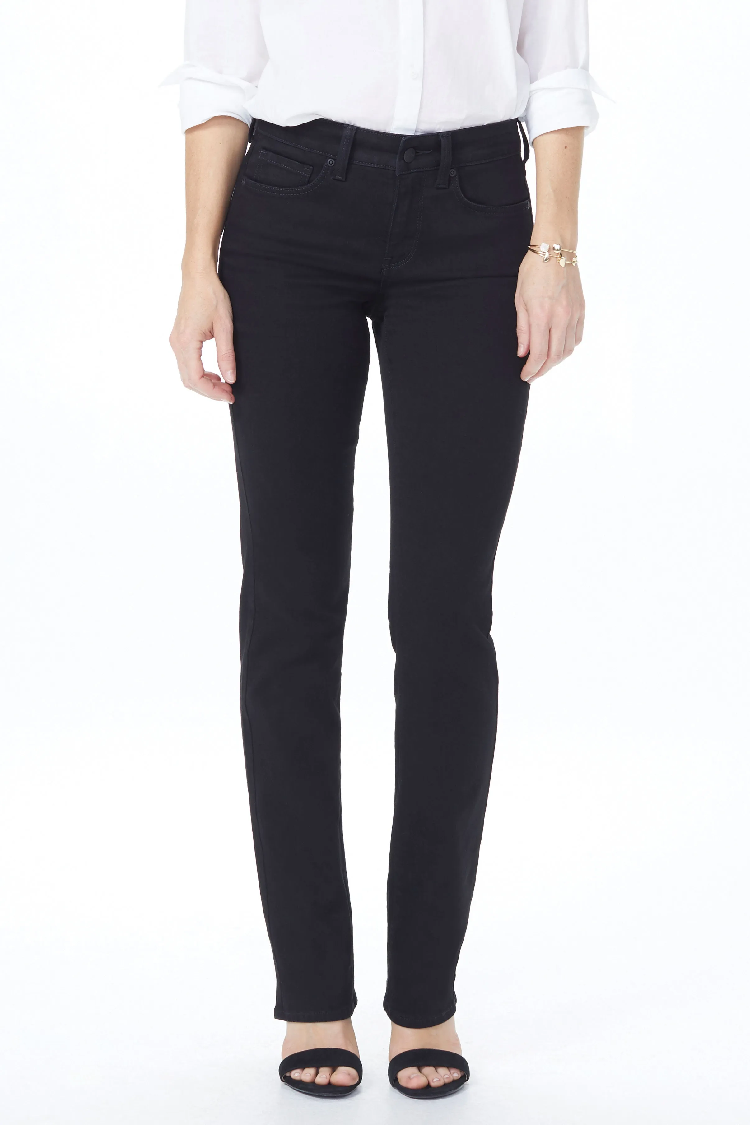 Marilyn Straight Jeans In Tall - Black