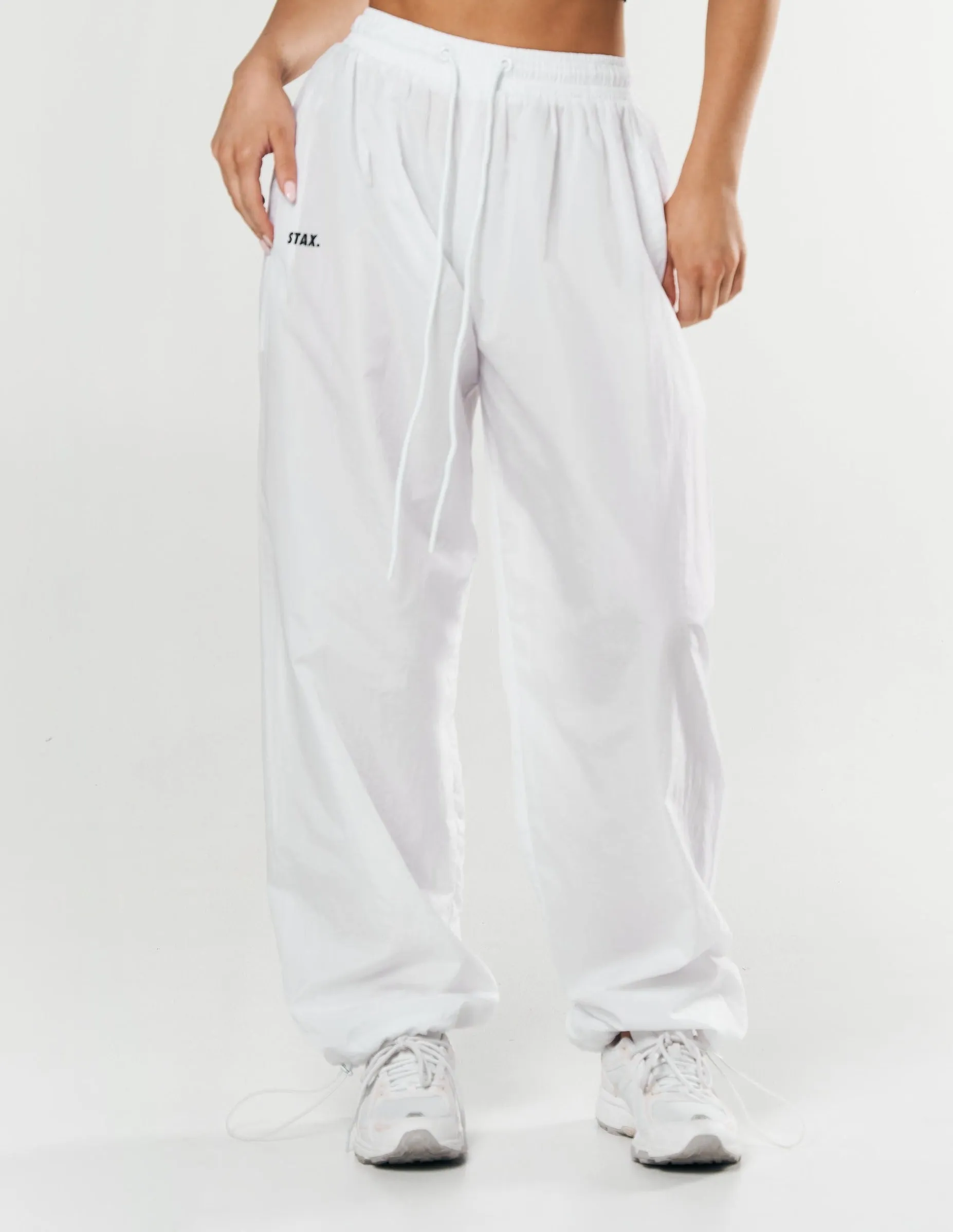 Parachute Pants- White