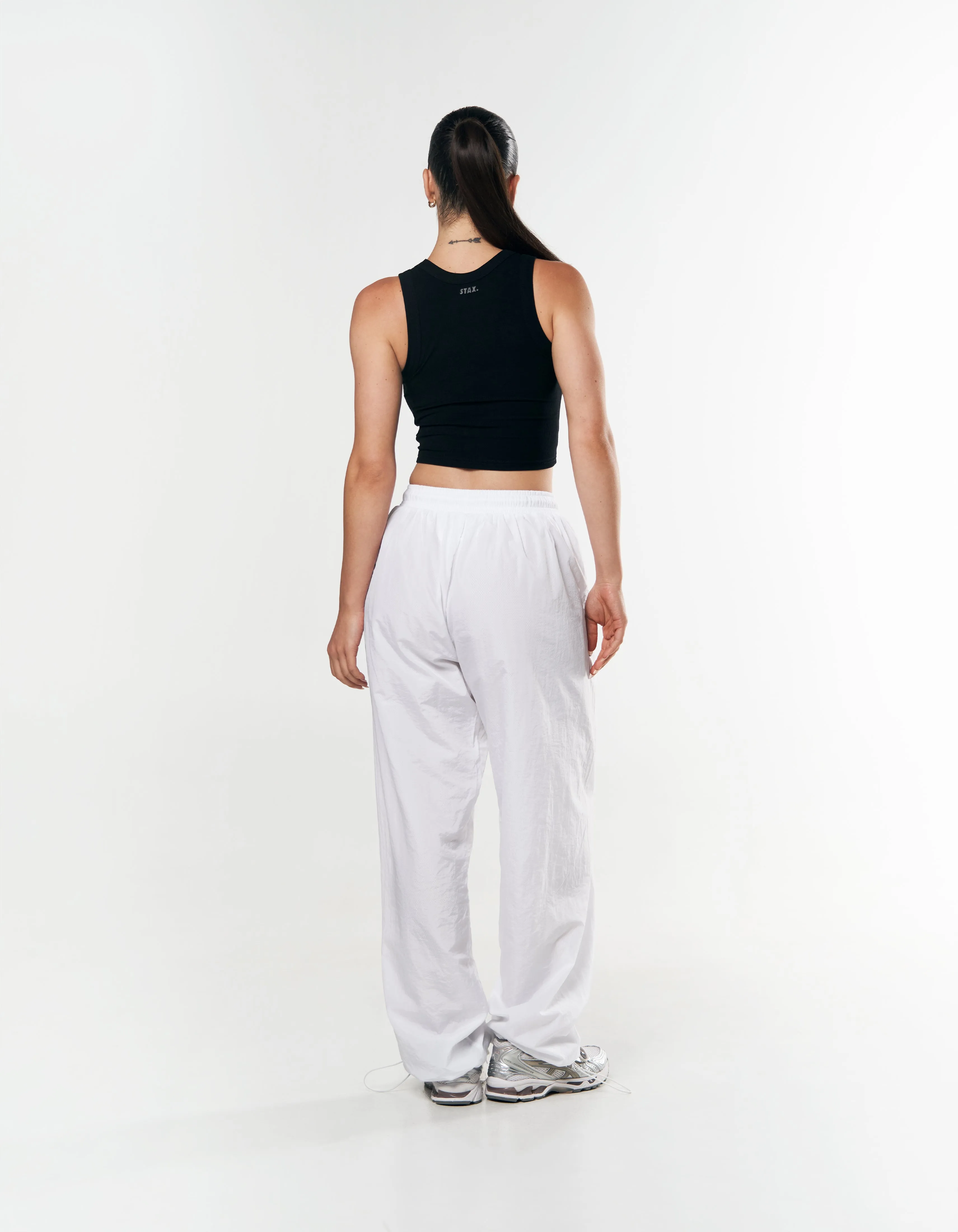 Parachute Pants- White