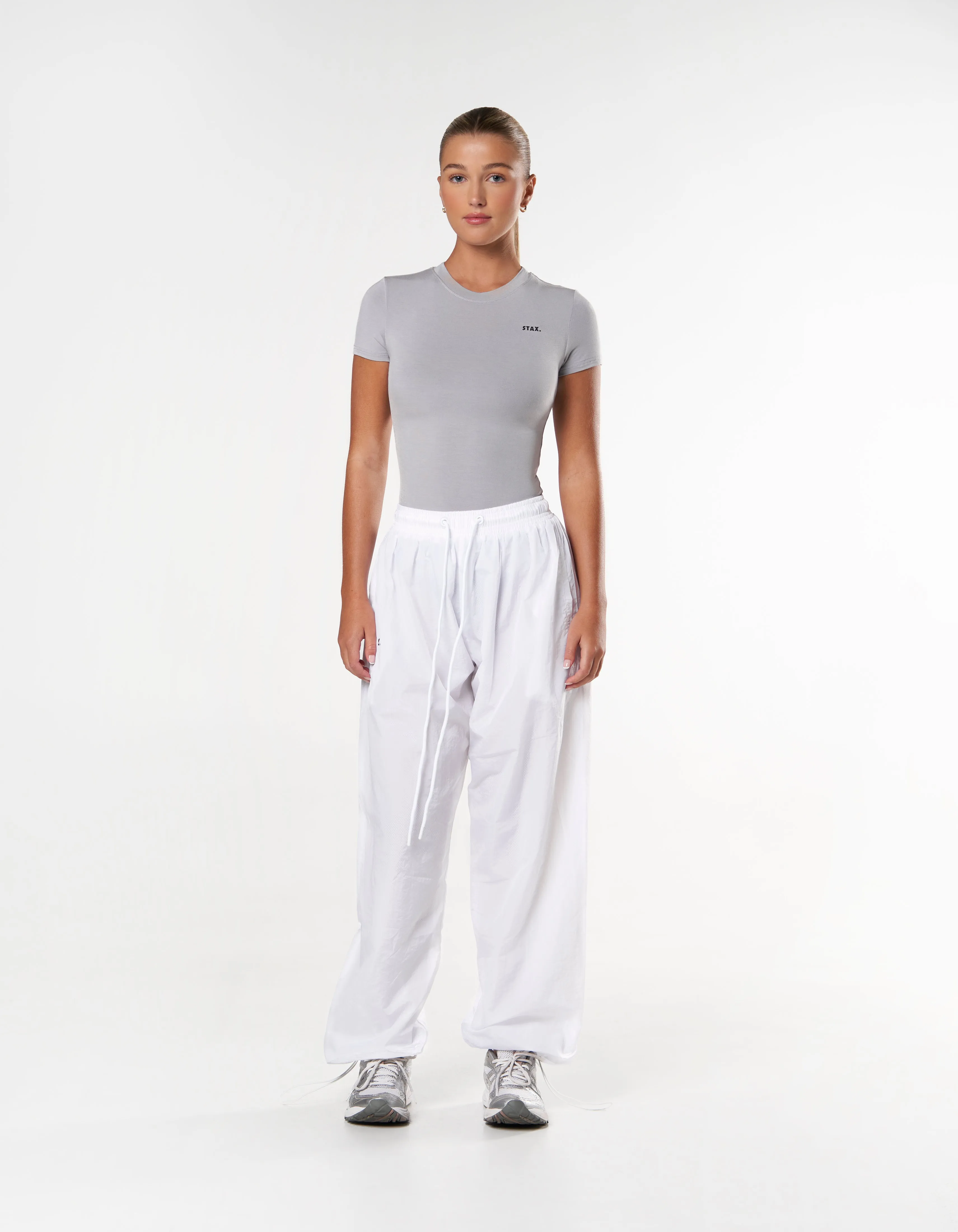 Parachute Pants- White