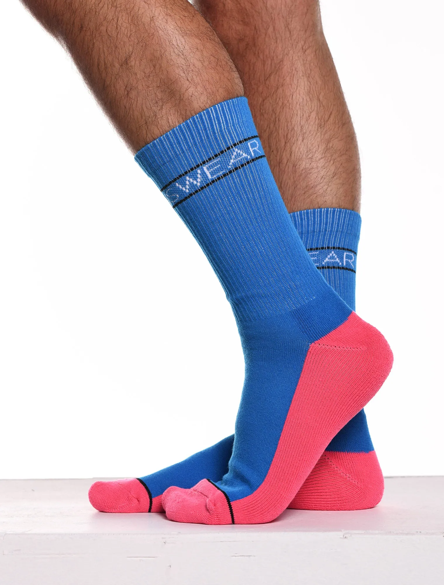 Paradise Peach & Blue - Lux Sports Socks