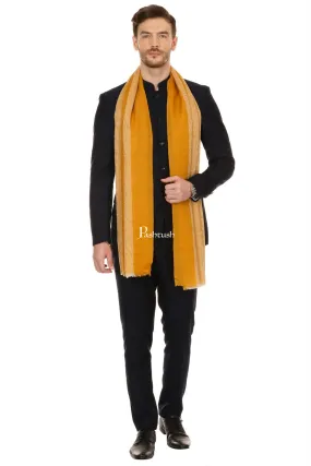 Pashtush Mens Fine Wool Reversible Muffler, Soft And Warm - Tuscan Sun