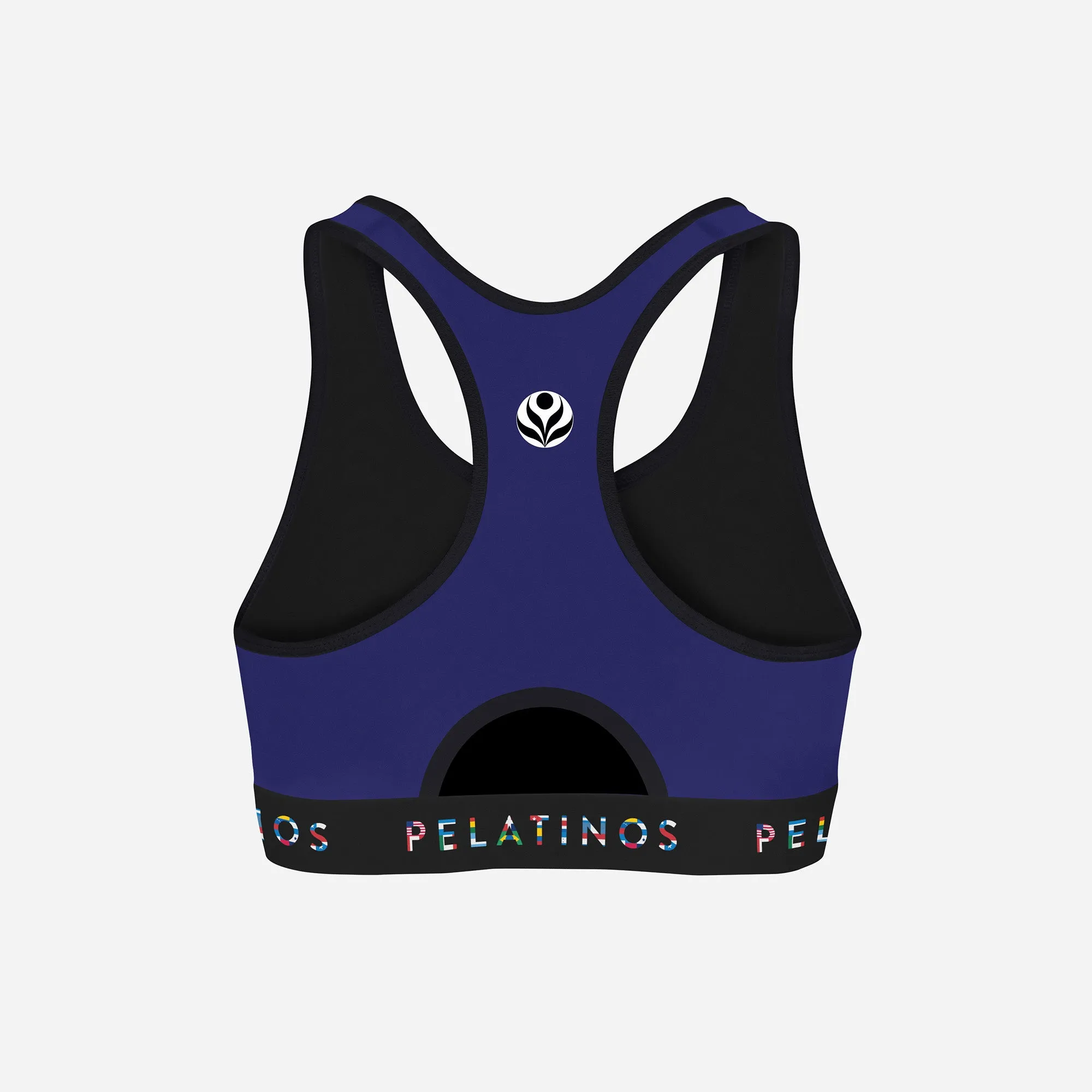 PeLatinos Color Logo Patria - Sports Bra