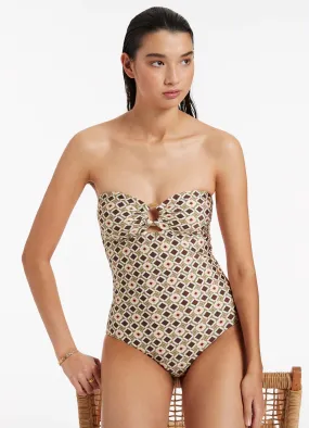 Playa Bandeau One Piece - Olive