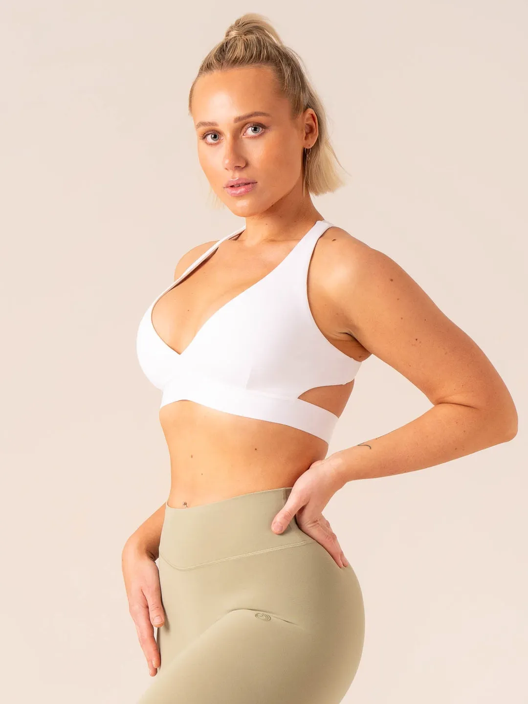 Prime Sports Bra | White