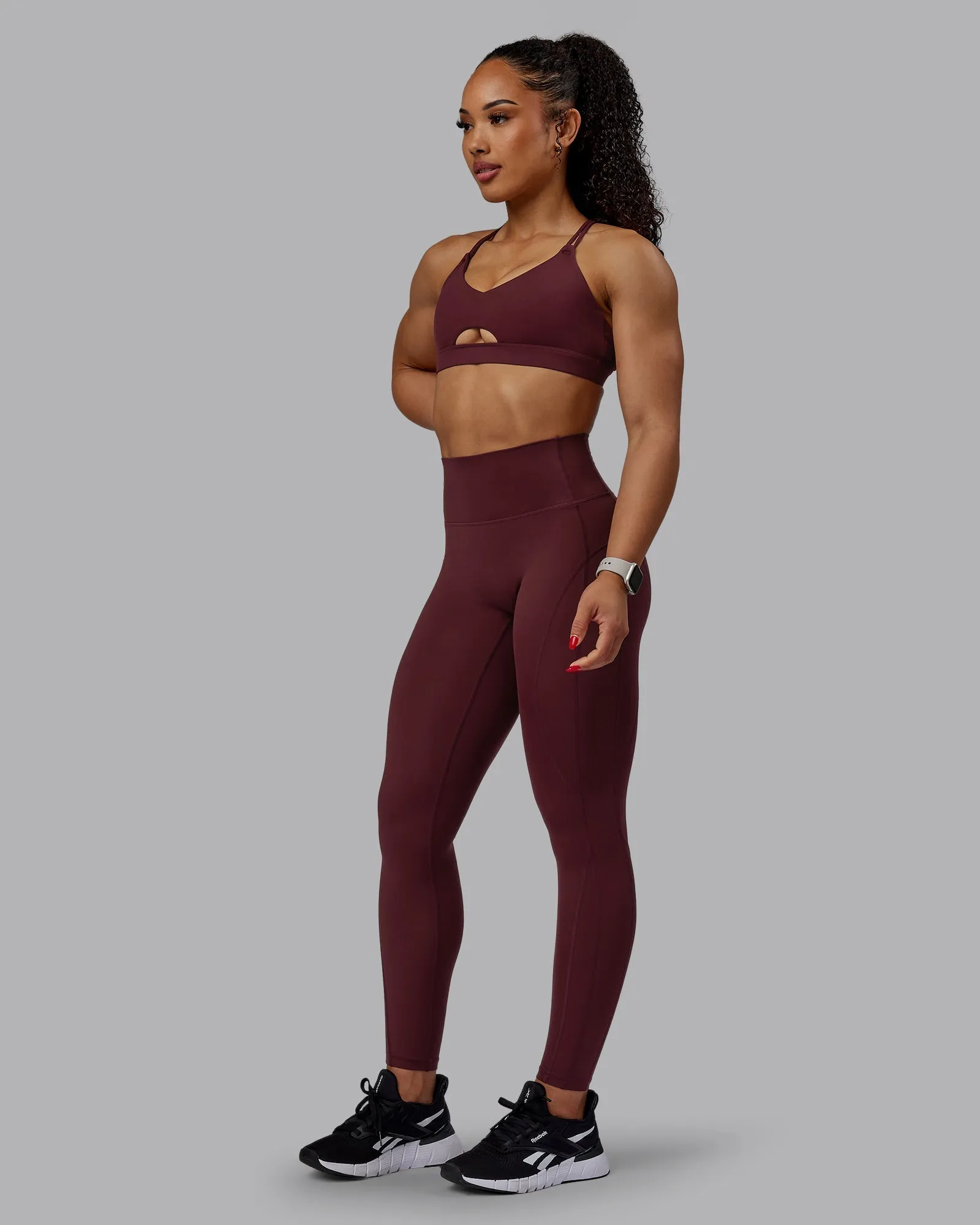 Pursue Sports Bra - Dark Cherry