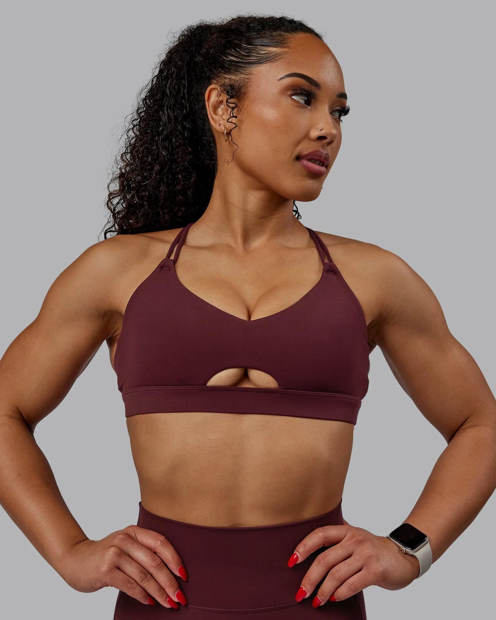 Pursue Sports Bra - Dark Cherry