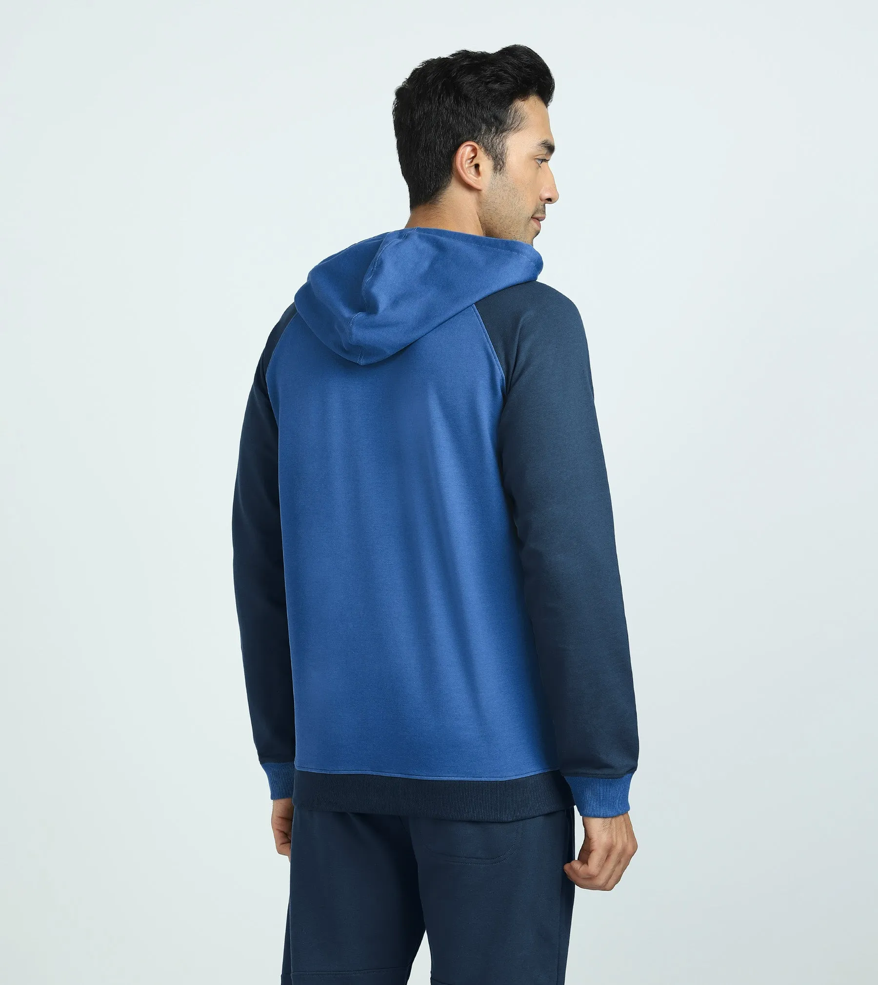 Quest French Terry Cotton Hoodies Atlas Blue