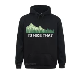 "I'd Hike That" Outdoor Camping Gift Hoodies for Men - Stylish and Comfortable