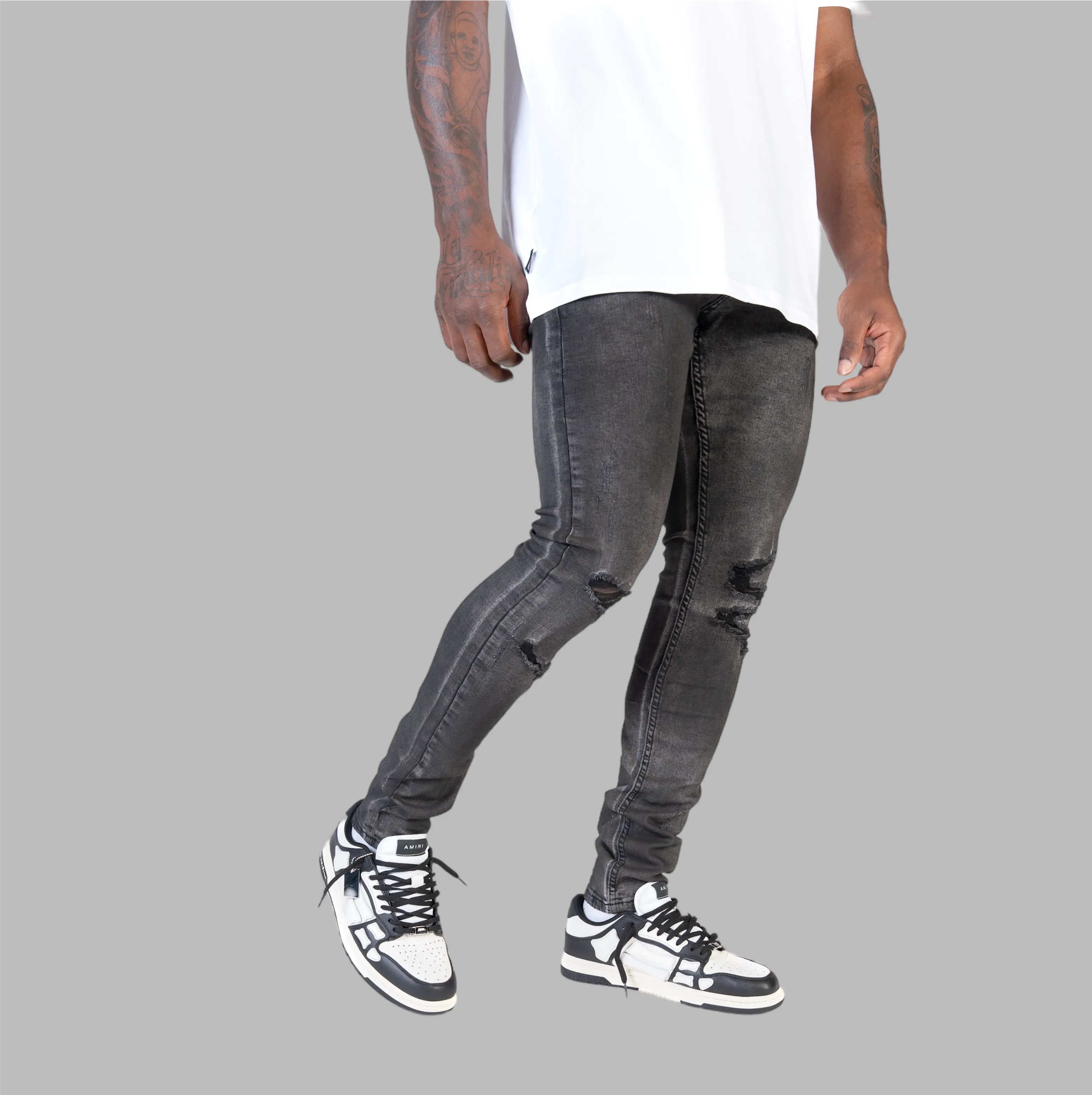 Relapse Jeans Ash 104 Skinny Denim Charcoal