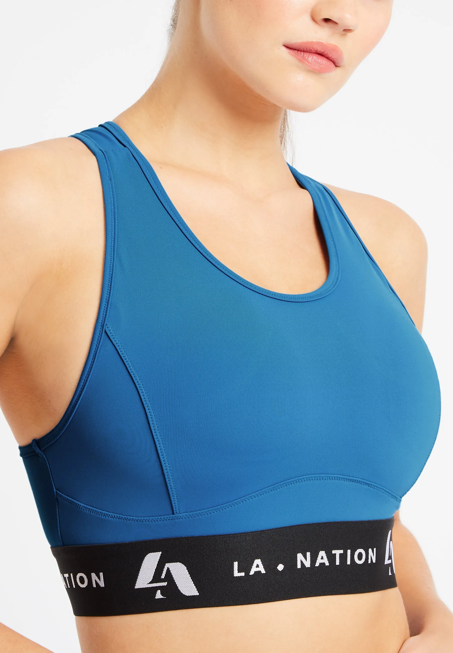 Signature Padded Sports Bra-Sapphire Blue