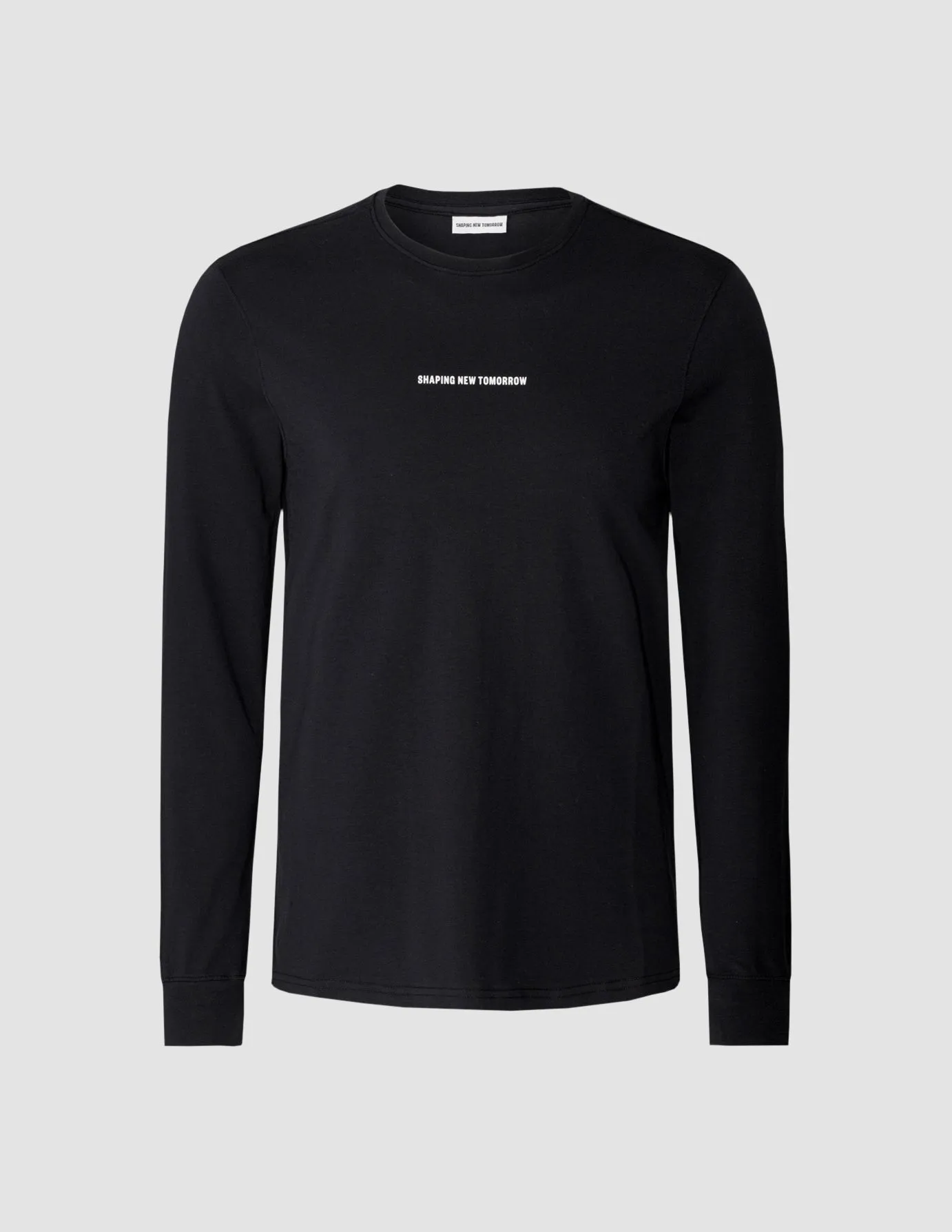 Supima Autograph Long-Sleeved T-Shirt Black