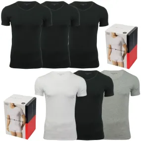 Tommy Hilfiger Men's V-Neck Loungewear T-Shirt - Short Sleeved (3-Pack)