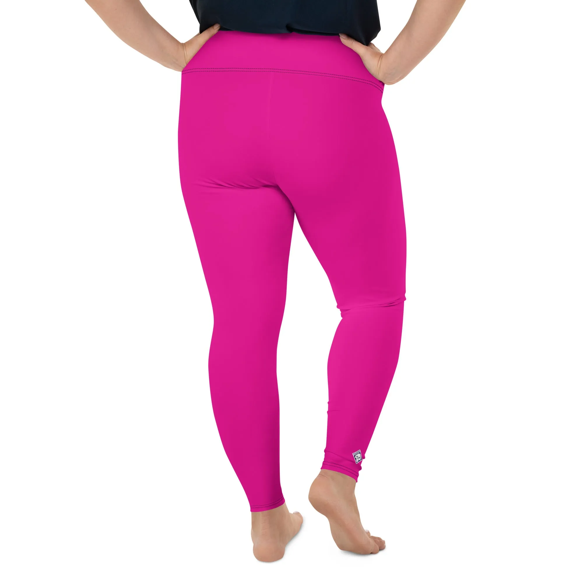 Women's Plus Size Yoga Pants Workout Leggings For Jiu Jitsu 003 - Hollywood Cerise