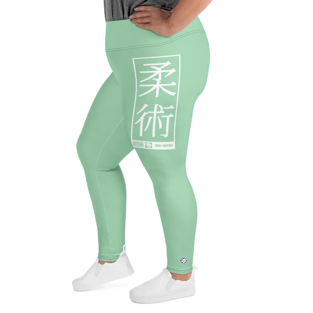 Women's Plus Size Yoga Pants Workout Leggings For Jiu Jitsu 010 - Vista Blue