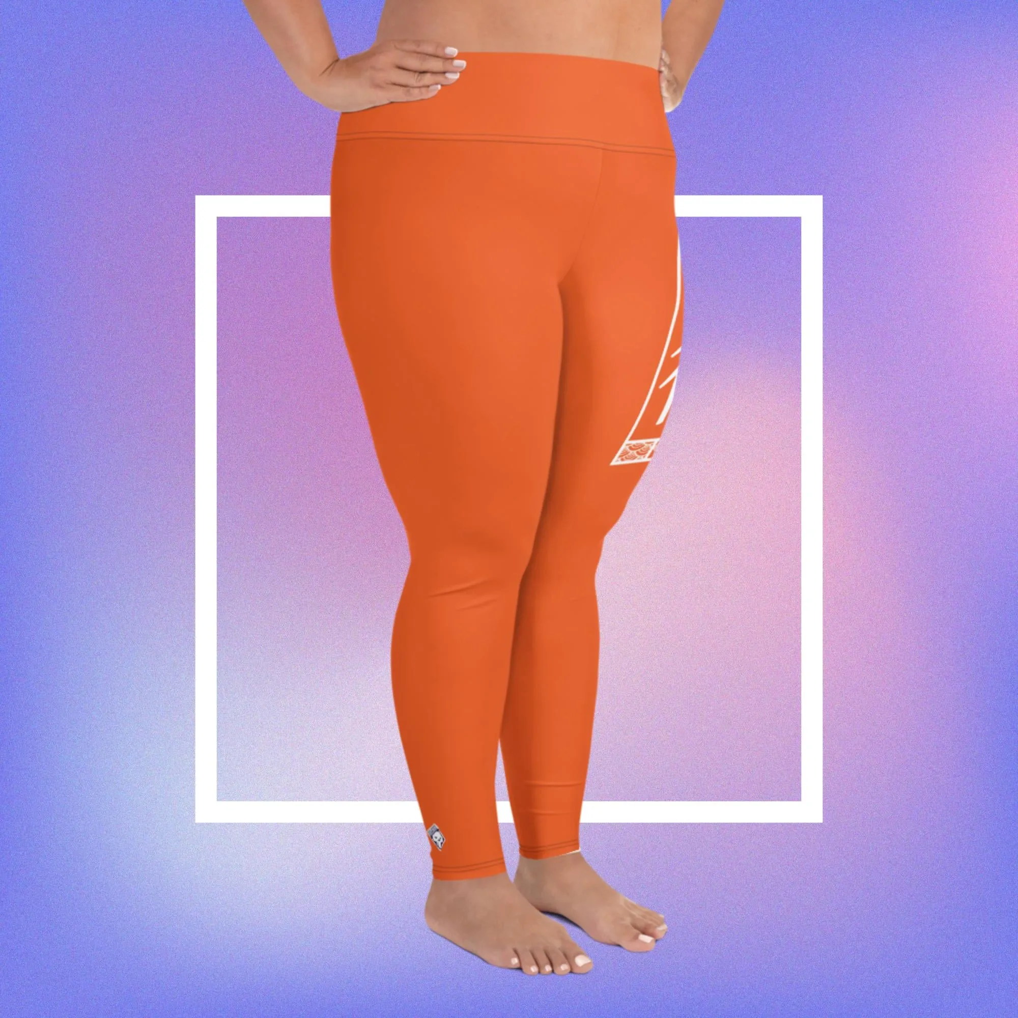 Women's Plus Size Yoga Pants Workout Leggings For Jiu Jitsu 012 - Flamingo