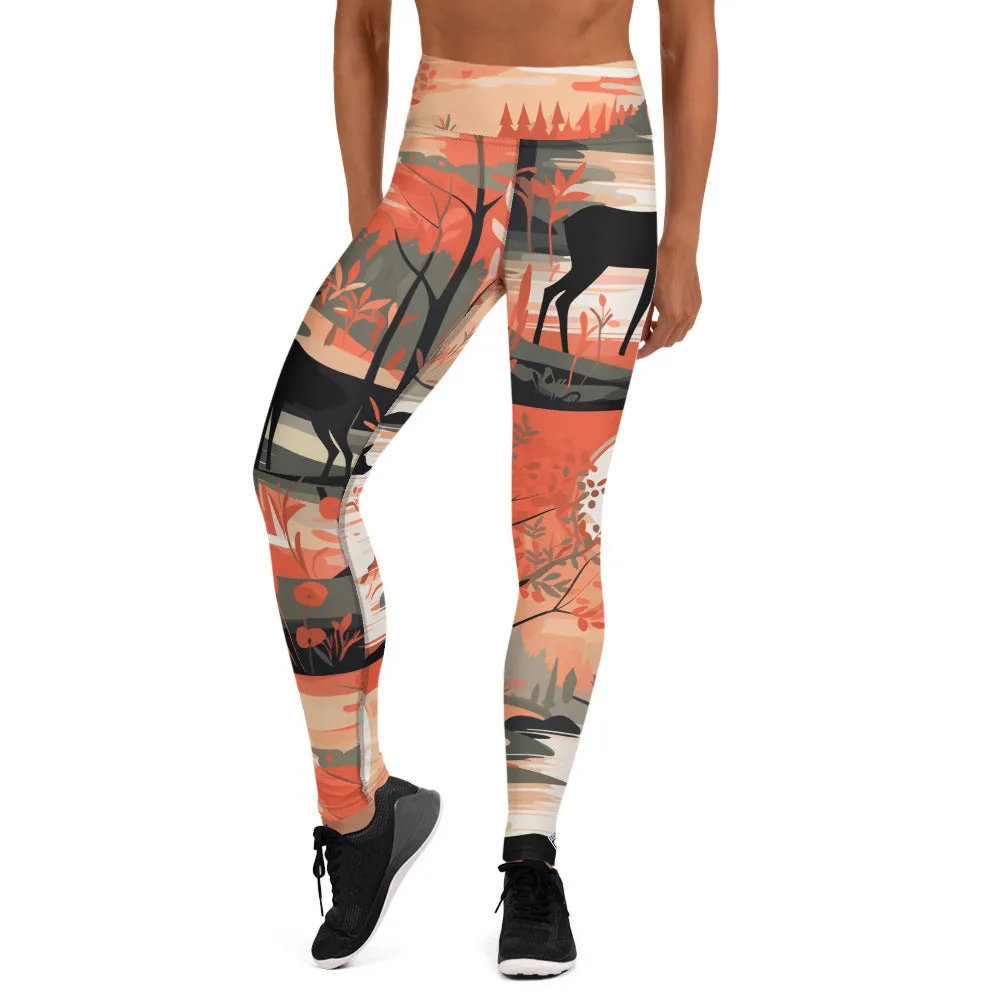 Women's Yoga Pants Workout Leggings - Dear Forest