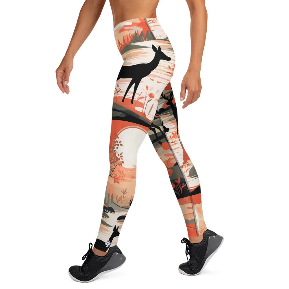 Women's Yoga Pants Workout Leggings - Dear Forest