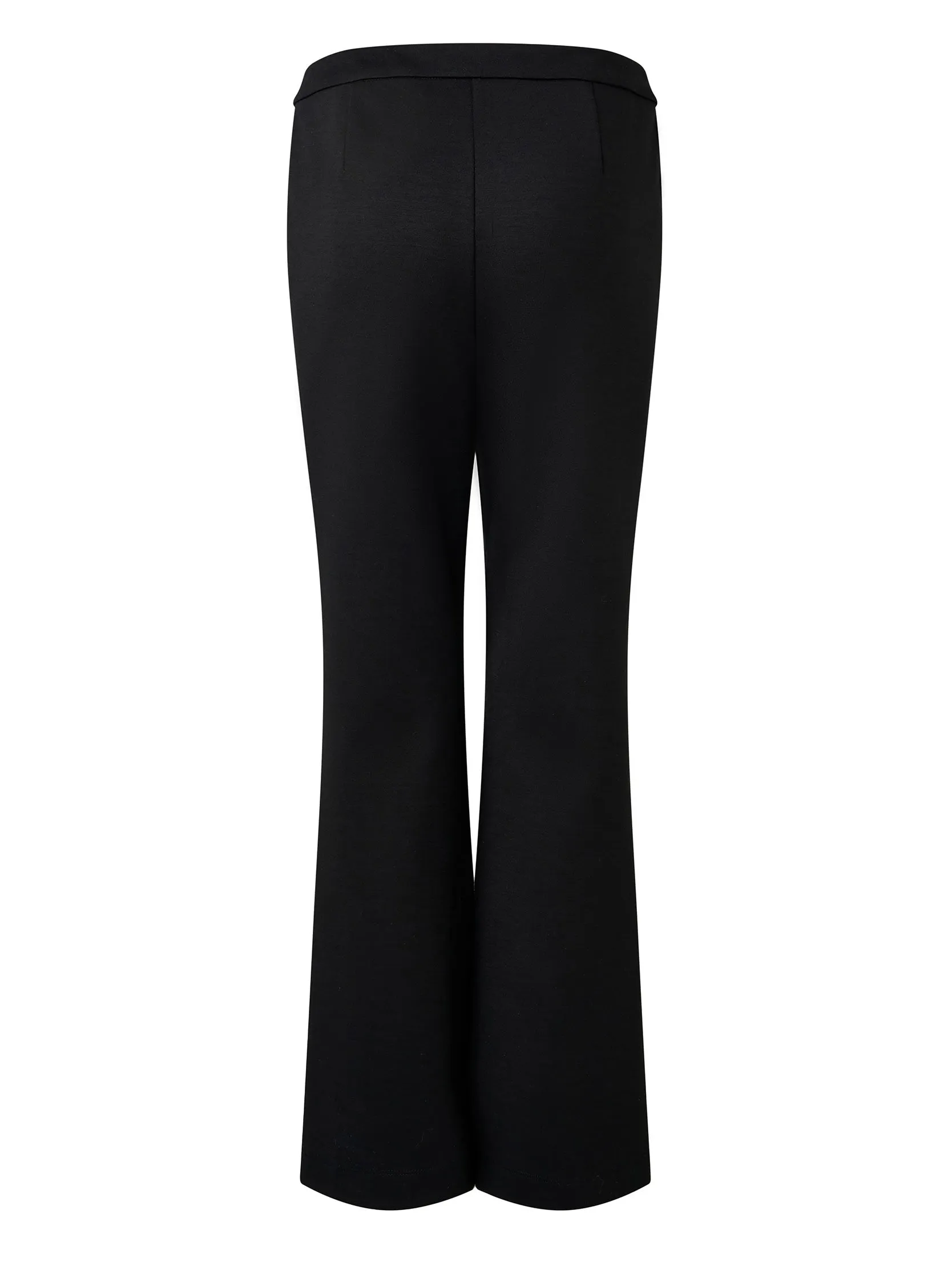 Wool Stretch Flared Pants