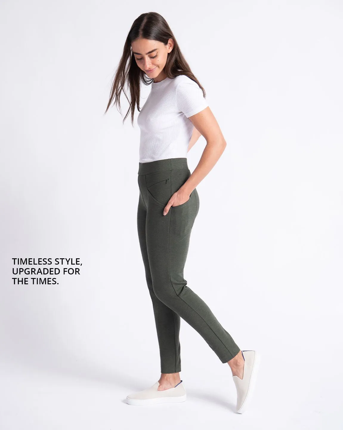 Zippered Journey Pants (Sage)