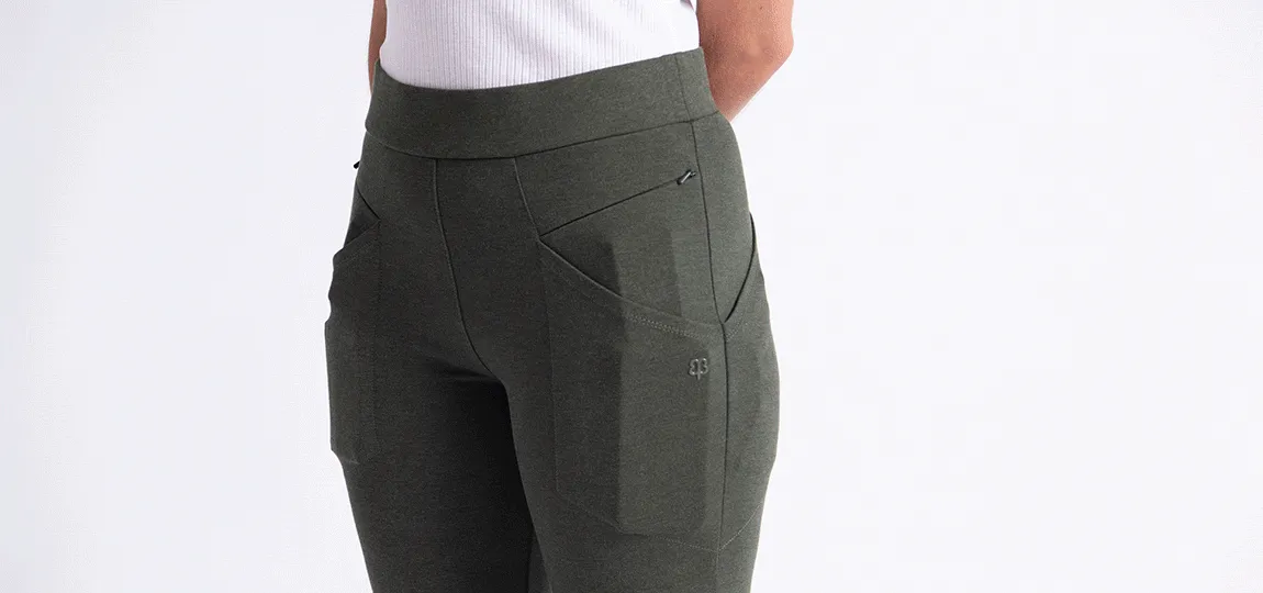 Zippered Journey Pants (Sage)