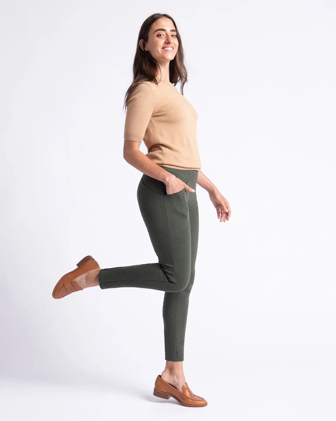 Zippered Journey Pants (Sage)